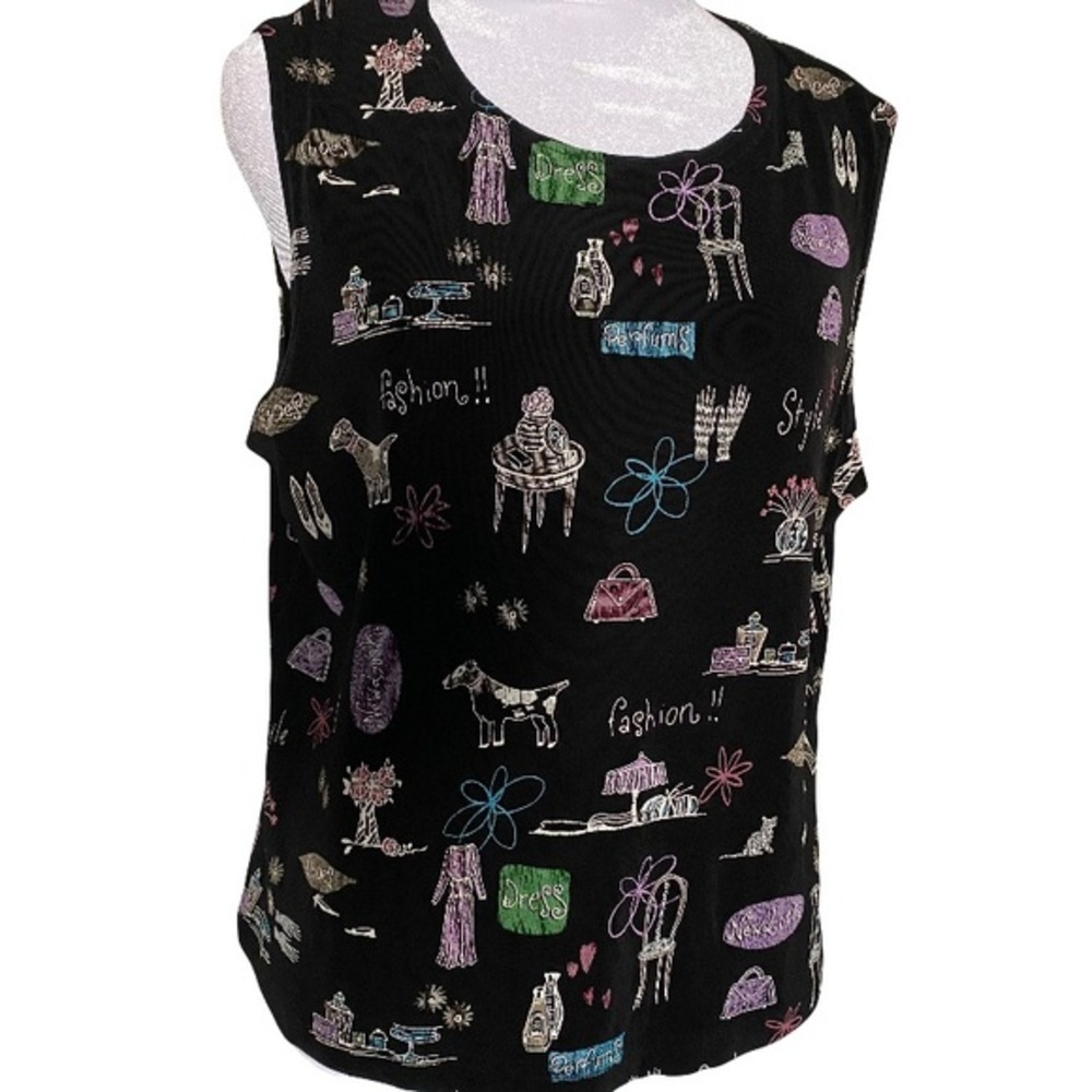 Softwear petites by mark singer travelers women’s size XL G Tank top